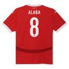 Camisolas Áustria Alaba 8 Euro 2024 1º Equipamento Principal Manga Curta